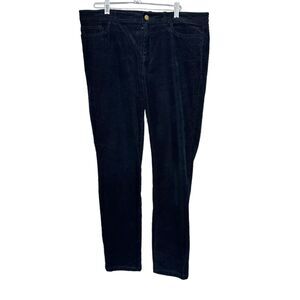 QMack Women's Sz 12 Black Cotton Blend Corduroy Skinny Jeans Stretch Mid Rise